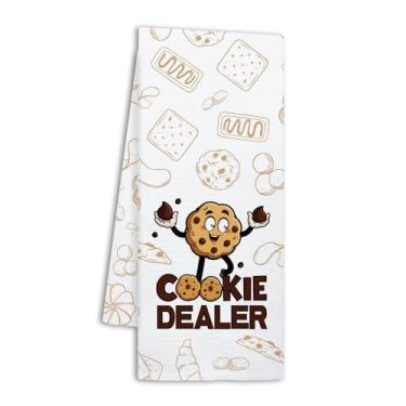 Imagem de NAHMAKNE Toalhas de cozinha engraçadas para assar, revendedor de biscoitos, panos de prato decorativos para padaria de cozinha, presentes de panificação para mulheres, presentes de inauguração de casa