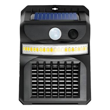 Imagem de Luminária Solar UV Mata Mosquito, LED Branco Frio 20W, Sensor de Presença 270°, Proteção IP65, Arandela Externa 15,4x10,4cm, Autonomia 9h