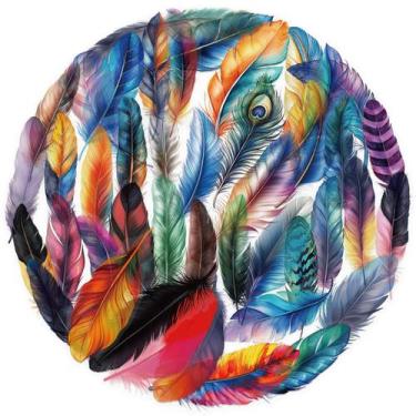 Imagem de Adesivos Feather, 50 peças, decalques de vinil coloridos para capa de 