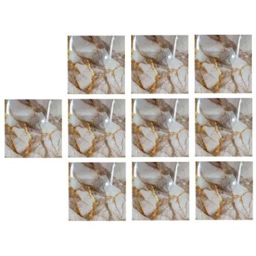 Imagem de Placa Adesiva Marmore 3D Kit 10 uni Papel de Parede Autocolante Obra R