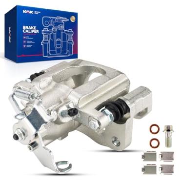 Imagem de KAX Conjunto de pinça de freio a disco adequado para Chrysler Town & Country 2008-2012, Dodge Grand Caravan 2008-2012, Volkswagen Routan 2009-2012, Ram C/V 2012, lado esquerdo do motorista traseiro