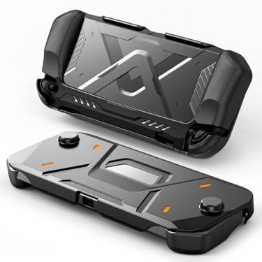 Imagem de Cordv Capa protetora para Nintendo Switch 2 2025, capa frontal rígida de policarbonato + capa traseira macia de TPU para Nintendo Switch 2, absorção de choque, antiarranhões, design de tela protetora