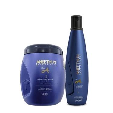 Imagem de Kit linha A Aneethun 2 passos Shampoo e mascara hidratação