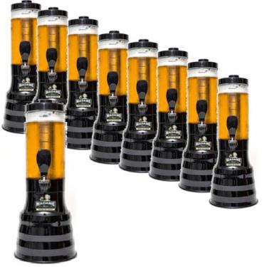 Imagem de 9 Torres De Chopp 2.2 Litros 18 Refil Gelantes Gira 360 Alça - Geral