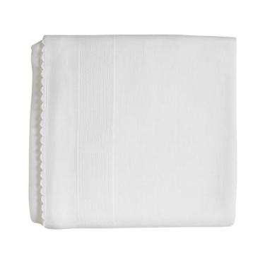 Imagem de Fralda Pinte Borde Branca Luxo Tecido Duplo 70x70 5 Unid Algodão Perso