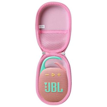 Imagem de Hermitshell Estojo De Viagem Rígido Para Mini Caixa Som Portátil Bluetooth Jbl Clip 5 (Rosa)