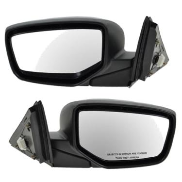 Imagem de Conjunto de pares de espelhos retrovisores laterais aquecidos e dobráveis LH e RH para Honda Accord 08-12