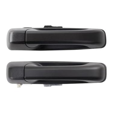 Imagem de TRQ Conjunto de maçanetas externas esquerda e direita do lado do motorista compatível com Jeep Commander 2006 2005-2010 Grand Cherokee