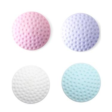 Imagem de 4 peças de protetores de parede, maçanetas, amortecedores, maçaneta de borracha autoadesiva, silenciador, almofada de impacto para casa, escritório, batente de porta