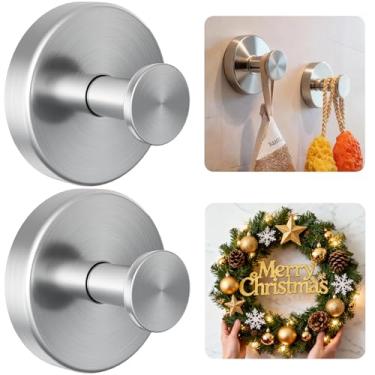 Imagem de luckin smile Ganchos de ventosa para chuveiro, ganchos de banheiro sem perfuração para toalhas, roupões, bucha montáveis em paredes de banheiro, cozinha, vidro, espelhos, azulejo e superfícies lisas