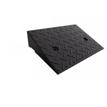 Imagem de MOMOBC Rampa de freio de borracha para entrada de automóveis Rampas portáteis para garagem, galpão de borracha resistente e rampas de três compartimentos para carros, cadeiras de rodas, mobilidade de