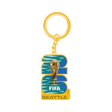 Imagem de HONAV Chaveiro Copa do Mundo FIFA 2026 Seattle Host City – Oficialmente licenciado, presente colecionável para fãs, anel de metal durável para chaves, mochilas