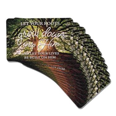 Imagem de Dicksons Marcador de livro cristão inspirador para livros, estudo da Bíblia, diários 6 x 10 cm cartolina deixe suas raízes crescerem, pacote com 12