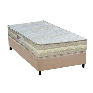 Imagem de Conjunto Box Solteiro: Colchão Espuma Paropas Ag65 Master Clean + Base Crc Suede Clean (88x188)