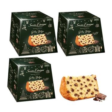 Imagem de 3 Panetone Gourmet Gotas de Chocolate Belga Chocotone 400g