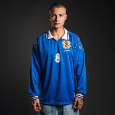 Imagem de Camisa Japão Retrô 1998 Nakata Manga Longa Masculina-Masculino