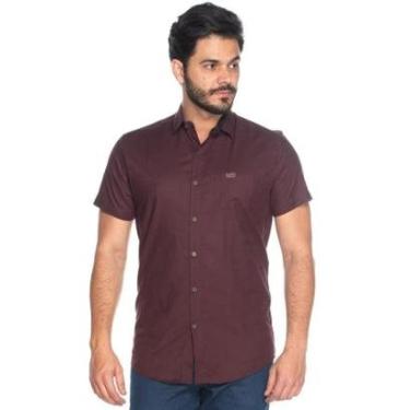 Imagem de Camisa Social Masculina Gola Polo Slim Fit Bolso Botões-Masculino