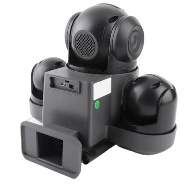 Imagem de ASHATA Câmeras de Segurança Solar de Lente Tripla Sem Fio Externa, AI WiFi 6K 12MP Câmera de Segurança Doméstica, Visão 360 ° 2 Vias Talk IP66 à Prova de água PIR Detecção de