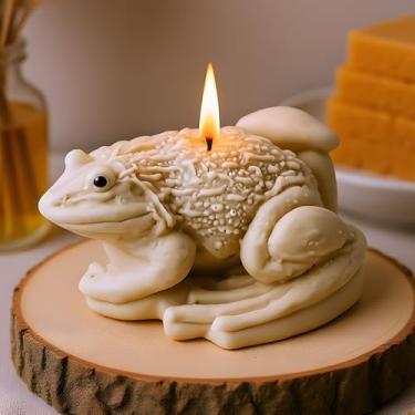 Imagem de Molde de vela de sapo moldes de silicone para vela de sapo, molde de fundição de resina de sapo para fazer velas faça você mesmo, argila de polímero, artesanato, decoração de casa, vela de gesso de