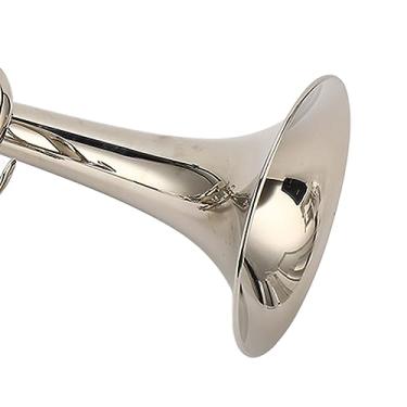 Imagem de aqxreight Trompete Bb Padrão Com Boquilha Banhada a Prata Acessórios para Instrumentos Musicais de Latão Pintura Prateada Colo TrompeteTrompete BbTrompete Com BoquilhaTrompete PrateadoLatão