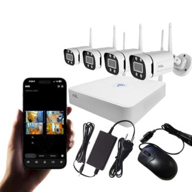 Imagem de Kit Wi-Fi AGL 1204 – HVR + 4 Câmeras Full HD 1080p, Monitoramento Remoto App AGL Home