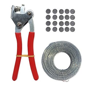 Imagem de KINGCENT Conjuntos de vedação de medidor de alicate, trava de segurança, fio de ferro falso (1PLIER, fios de ferro de 30 m, 100 peças)