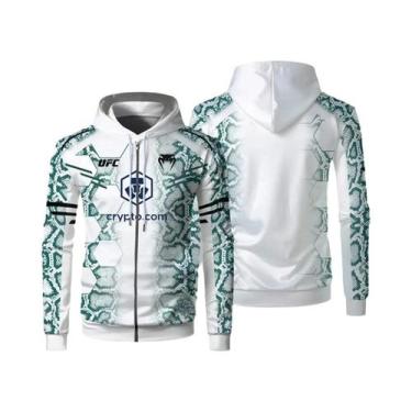 Imagem de Jaqueta Com Capuz E Zíper Para Homens UFC 2025 Nurmagomedov, Moda Casu