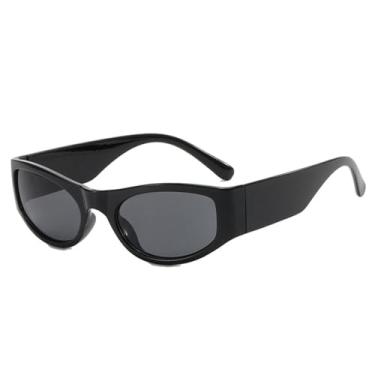 Imagem de Óculos de Sol Punk com Estampa de Leopardo e Pernas Largas, Unissex, Proteção UV400, Ideais para Esportes ao Ar Livre, Corrida e Ciclismo, nas Cores Preto e Cinza.