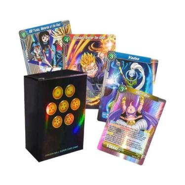 Imagem de Cartas Super Saiyan Son Goku Dragon Ball 50pcs Cartas De Jogo Brilhant