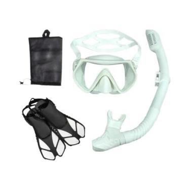 Imagem de Máscara de mergulho e óculos de mergulho conjunto de tubo de natação a