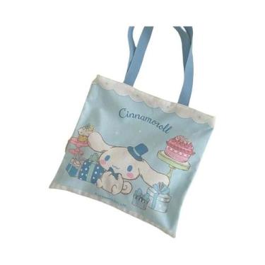 Imagem de Bolsa De Ombro De Lona Grande Capacidade Sanrio Hello Kitty Kuromi Cin