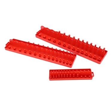 Imagem de KIMISS Conjunto de Bandeja Organizadora de Soquete 3pcs - Solução Multifuncional de Armazenamento de Soquete para Caixa de Ferramentas de Reparo Automático
