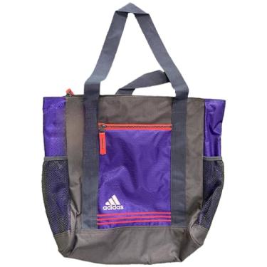 Imagem de adidas Bolsa feminina Squad Club, raspas roxas/rosa, 35,5 x 34,5 x 11,4 cm