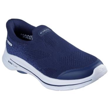 Imagem de Skechers Performance GO Walk 8-125926 Tênis feminino sem cadarço, Azul marino, 40