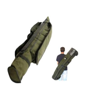 Imagem de Bolsa de Pesca Porta varas Molinete 4 divisórias varas de até 1,8 metr