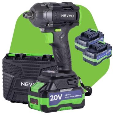 Imagem de Chave De Impacto A Bateria 20v 1/2 500nm 2100rpm Motor Brushless CIN20BL NEVVO