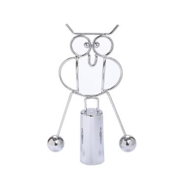 Imagem de Esfera de equilíbrio de aço inoxidável Criativa Berço Pêndulo Ornamentos de Ferro Descompressão Mesa Ferramentas de Educação Infantil (Tipo h)