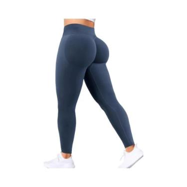 Imagem de Calças De Yoga Femininas De Cintura Alta Para Treinamento Na Academia,