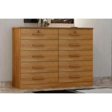Imagem de Cômoda de Quarto Milão/Deca c/ 10 Gavetas Cumaru 23 - Novo Horizonte