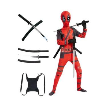 Imagem de Fantasia De Super-Herói Para Crianças Com Espada Para Meninos E Menina