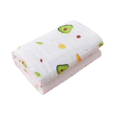 Imagem de Toalha De Banho Unissex Para Bebês, 4 Camadas De Gaze De Algodão, Fral