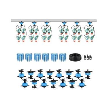Imagem de Sistema De Irrigação Por Gotejamento 100-10M 4/2-Vias 8L MUCIAKIE Kit 