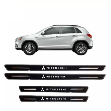 Imagem de Soleira De Porta Mitsubishi Preto Platinum 8 Peças