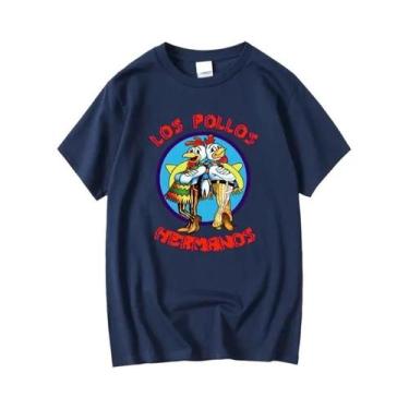 Imagem de Camiseta Masculina De Verão, Manga Curta, 100% Algodão, Engraçada, Bre