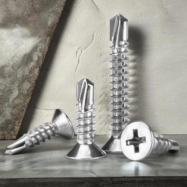 Imagem de  8 Parafusos Autoatarraxantes De Aço Inoxidável 410 M4.2, 50 Peças, Ca