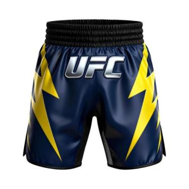 Imagem de Shorts De Treino Masculinos Oversized UFC Lightning MMA Respiráveis De