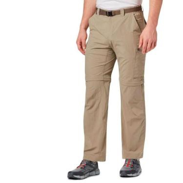 Imagem de Calça Bermuda M Columbia Verde Casual para Trilha Caminhada, Caqui, M