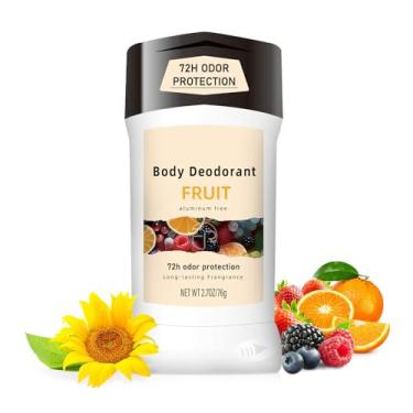 Imagem de MIANID Desodorante sem alumínio, proteção contra odores 72h, desodorante natural para aroma de frutas de longa duração, desodorante de 76 g para mulheres e homens – frescor o dia todo para pele
