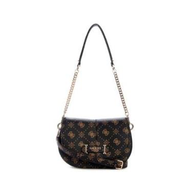 Imagem de Bolsa Carrie Logo Flap Shoulder Bag Bege-Feminino