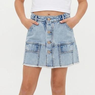 Imagem de Saia Juvenil Look Jeans c/ Botões Jeans - 14 - UNICA-Feminino
